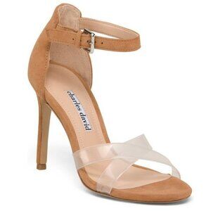 BOGO (Limited Time) ♡♡ CHARLES DAVID Suede And Vinyl Ankle Strap Heels